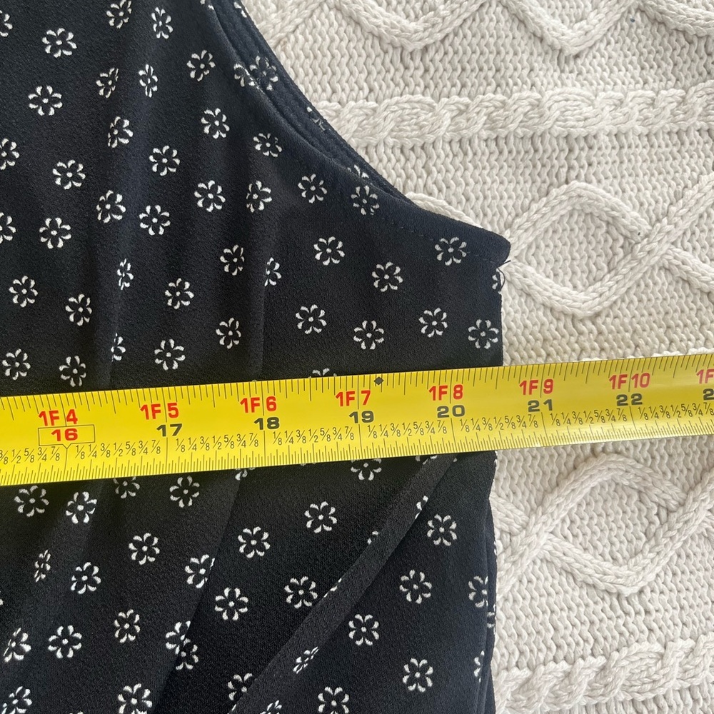 NWOT Adrianna Papell Black Sleeveless Tie-Front Top with Collar Women’s Size XL - Picture 11 of 13